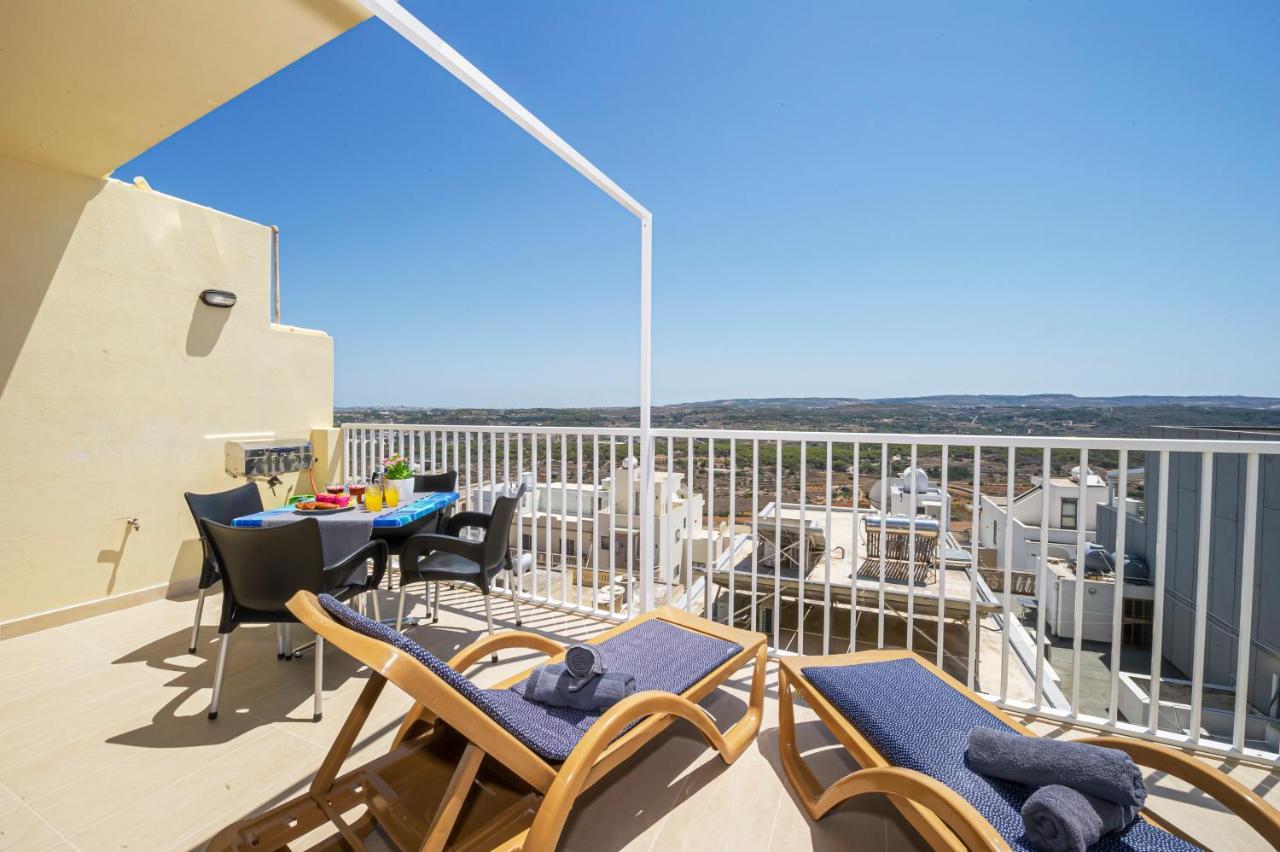 Summer Breeze Apartment With Terrace With Panoramic Views - By Getawaysmalta Mellieħa Eksteriør billede
